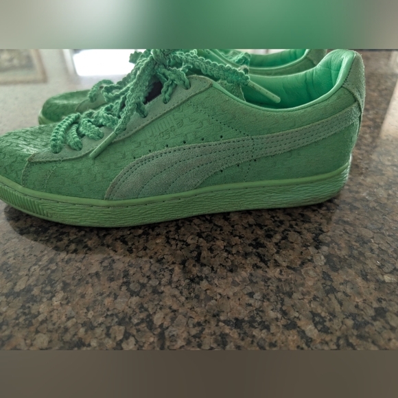 Women's Green Puma Solange Size 9.5 - Picture 4 of 7